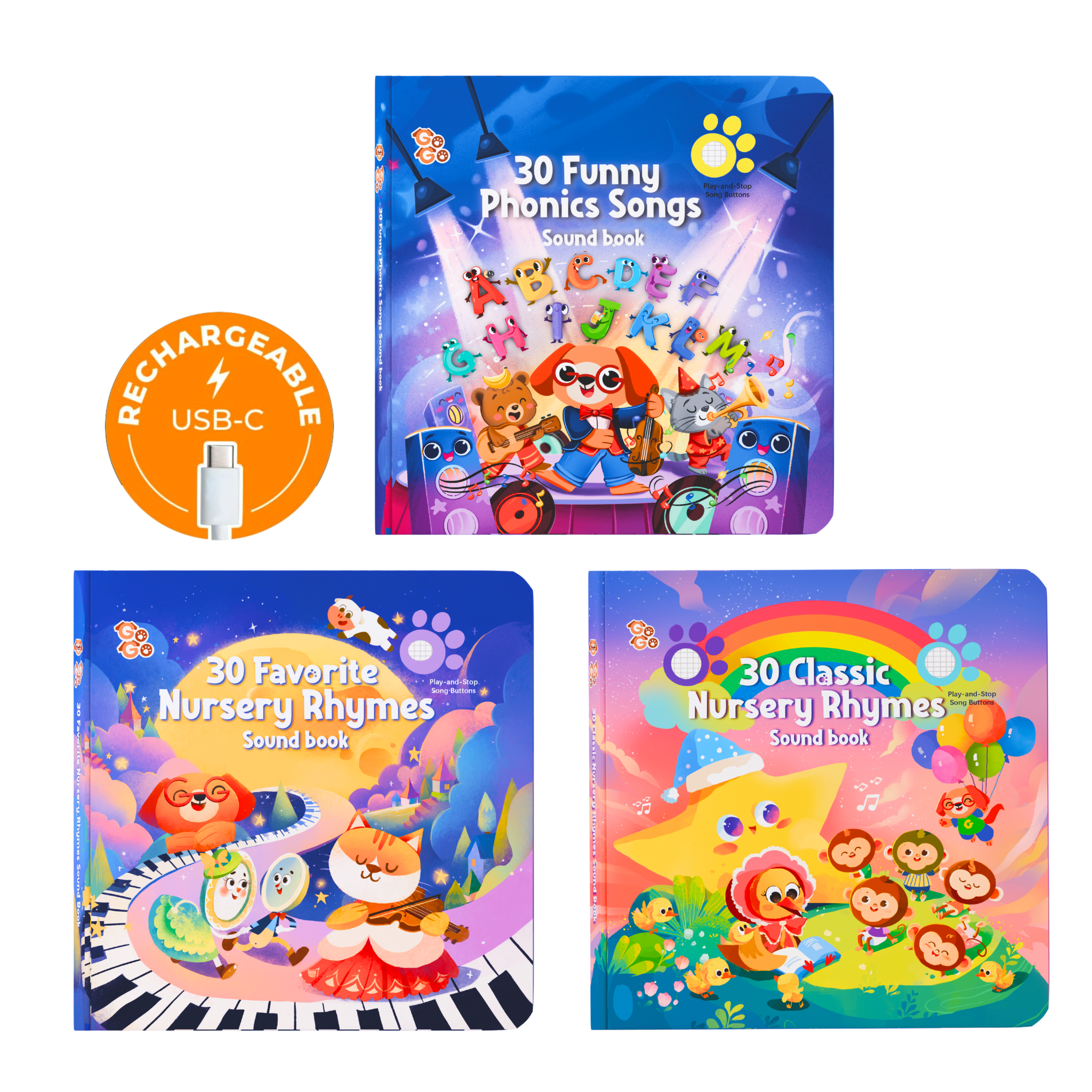 English Sound Books | Interactive Sing-Along for Kids – Go Go Fun