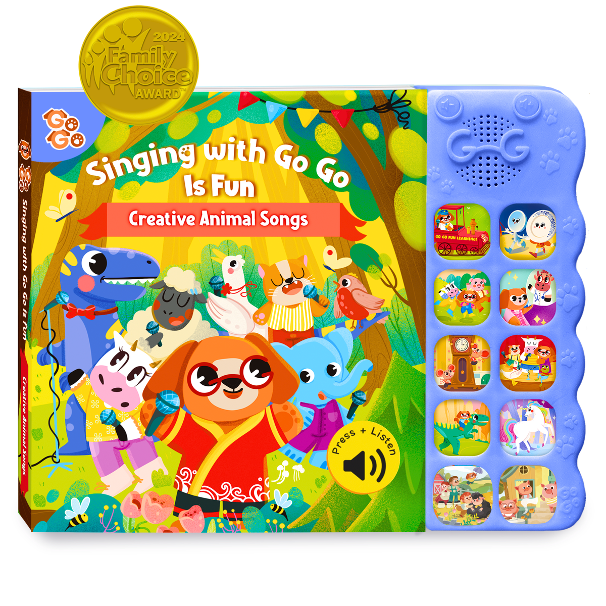 10 Creative Animal Songs: Children’s Sound Book – Go Go Fun Learning