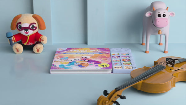 Interactive sound book with bedtime songs for kids